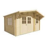 Onlywood Casetta in legno da giardino FRAGA - 450 X 300 cm - Spessore 34 mm-77354