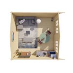 Onlywood Casetta in legno da giardino HENDRICK - 500 X 500 cm -77383