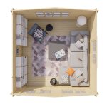 Onlywood Casetta in legno da giardino INGE - 420 X 420 cm -77370