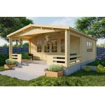 Onlywood Casetta in legno da giardino WIGAN - 540 X 520 cm -0