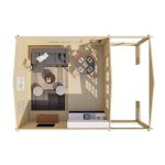 Onlywood Casetta in legno da giardino WIGAN - 540 X 520 cm -77500