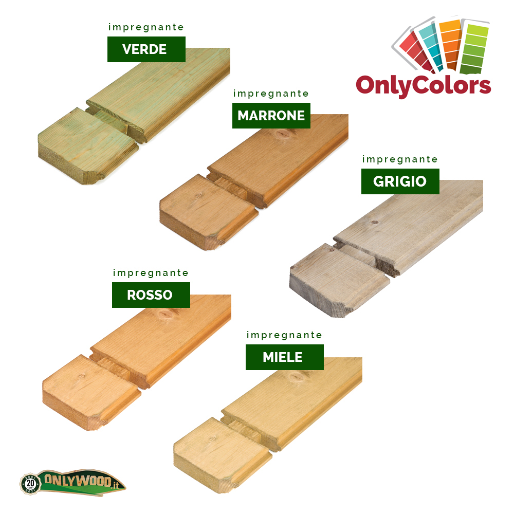 Onlywood Casetta in legno da giardino HENDRICK - 500 X 500 cm -77374