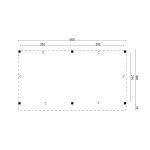 Onlywood Pergola Autoportante in Legno Trattato COMPO 600 x 330 cm-77868