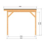 Onlywood Pergola Autoportante in Legno Trattato COMPO 600 x 330 cm-77869