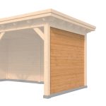 Onlywood Listelli ad incastro in Legno Trattato 232 x 234 h. cm - Accessorio COMPO-0