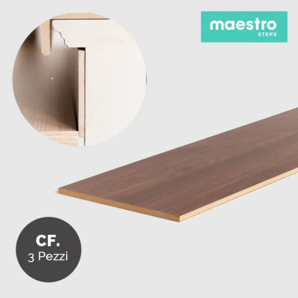 ALZATE MONTANA OAK Rivestimento per Scale Interne - Confezione 3 Pezzi -0