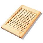 Onlywood Confezione 4 Ante in Legno 355 x 395 mm Persianate in Pino Naturale Massello -79001