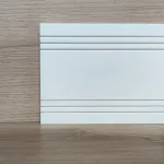 Battiscopa Legno BIANCO Laccato - Modello VENEZIA - 160 x 18 mm - Sagomato - foto 4