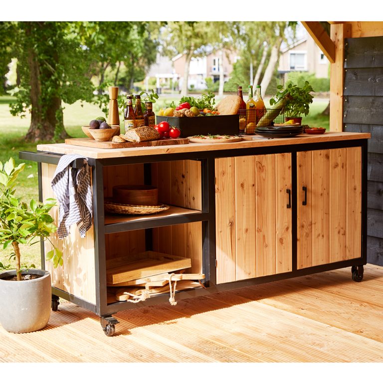 Mobiletto Cucina da Esterno 190 x 57 x 88 h. cm-0