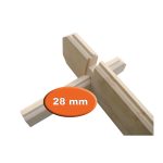 Onlywood Gazebo in Legno Chiuso THURINGER 500x350 cm con Frangivista-78655