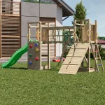 Parco Giochi in Legno Autoclavato Fungoo MAXY FUNNY - foto 4