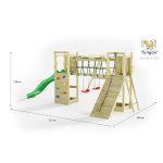 Parco Giochi in Legno Autoclavato Fungoo MAXY FUNNY-78698