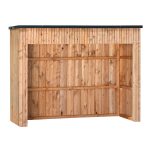 Porta bidoni da esterno 241 x 96 x 170 h.cm in Legno Trattato - RACCOLTA DIFFERENZIATA-78872
