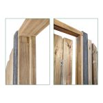 Telaio in Legno Accessorio per Cancello da Giardino-0