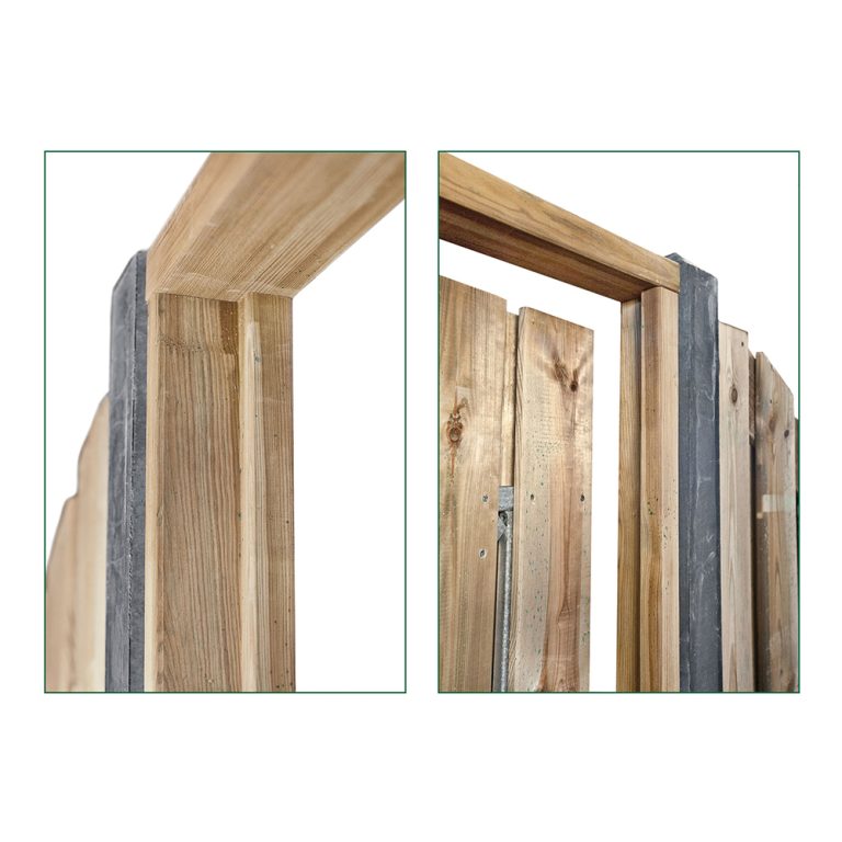 Telaio in Legno Accessorio per Cancello da Giardino-0