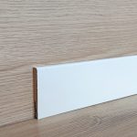 Onlywood Stock 96 ML Battiscopa MDF Bianco Liscio EVE - 12 x 80 mm - Verniciabile-79886