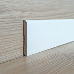 Onlywood Stock 88 ML Battiscopa MDF Bianco Liscio EVE - 8 x 70 mm - Verniciabile-0