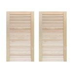 Onlywood Confezione 2 Persiane in Legno da Esterno in Pino Naturale Massello - 600 x 800 mm-0