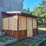 Onlywood Confezione 2 Persiane in Legno da Esterno in Pino Naturale Massello - 600 x 1100 mm-80039