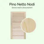 Onlywood Persiane da Esterno/Interno in Pino Naturale - L 60 x H 70-200 cm - foto 3