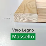 Onlywood Persiane da Esterno/Interno in Pino Naturale - L 60 x H 70-200 cm - foto 9