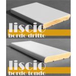Onlywood 25 ML Battiscopa Legno BIANCO Laccato - 100 x 13 mm-80627