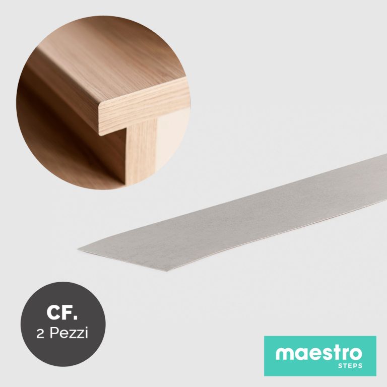 BORDO DI FINITURA LIGHT GREY STONE Rivestimento per Scale Interne - Confezione 2 Pezzi-0