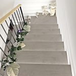 Confezione 3 GRADINI LIGHT GREY STONE Rivestimento Scale Interne Fai da te - Larghezza max 130 cm-80461