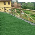 Onlywood Staccionata a Croce S. Andrea in Pino Certificato (misure L 150cm x H 150cm) - Modulo iniziale con 2 piantoni-80724