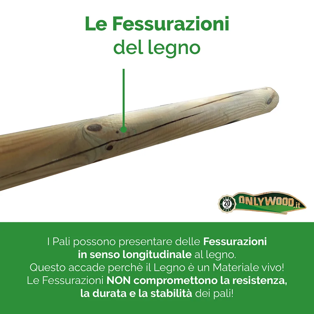 Onlywood Staccionata in Legno a Croce Sant'Andrea in Pino. Dimensioni (misure L 150 centimetri x H 150 centimetri). Modulo continuativo con 1 piantone-80718