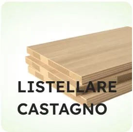 Onlywood Pannelli Listellari Castagno Placcato – SU MISURA