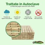 Onlywood 10 Piastrelle in legno da esterno STRONG 100x100x3,8 cm - Confezione Risparmio-80823