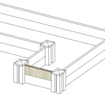 Onlywood Orto rialzato componibile LEGORTO - Perlina in Legno trattato larghezza 50 x 13 cm - Spessore 2 cm - foto 7