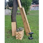 Onlywood Orto rialzato componibile LEGORTO - Perno in Legno trattato Altezza 15 cm -82334