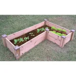 Onlywood Orto rialzato componibile LEGORTO - Perlina in Legno trattato larghezza 100 x 13 cm - Spessore 2 cm - foto 2