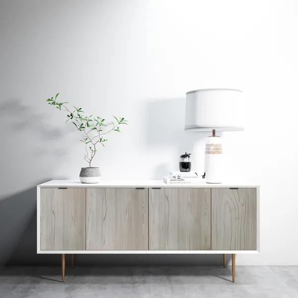 Onlywood Ante su Misura in Legno melaminico Rovere Grigio Spazzolato Glascow-0