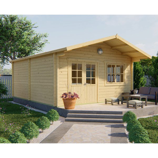 Onlywood Casetta in legno da giardino NIEDERSACHSEN - 500 X 598 cm - Spessore 70 mm-0