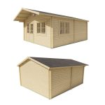 Onlywood Casetta in legno da giardino NIEDERSACHSEN - 500 X 598 cm - Spessore 70 mm-82690