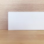 Onlywood Battiscopa MDF Bianco Liscio EVE - 14 x 120 mm - Asta da 2,4 m - Verniciabile-85203