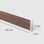 PROFILO RETRO GRADINO SCALA A GIORNO MONTANA OAK Rivestimento per Scale Interne - foto 3