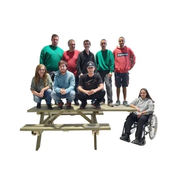 Tavolo Picnic OPEN Certificato uso pubblico – con Estensione per Disabili