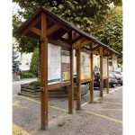 Bacheca Arredo Urbano ALPINA a doppia falda 130 x 200 x 260 h cm-83152