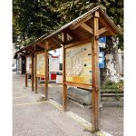 Bacheca Arredo Urbano ALPINA a doppia falda 130 x 200 x 260 h cm-83151