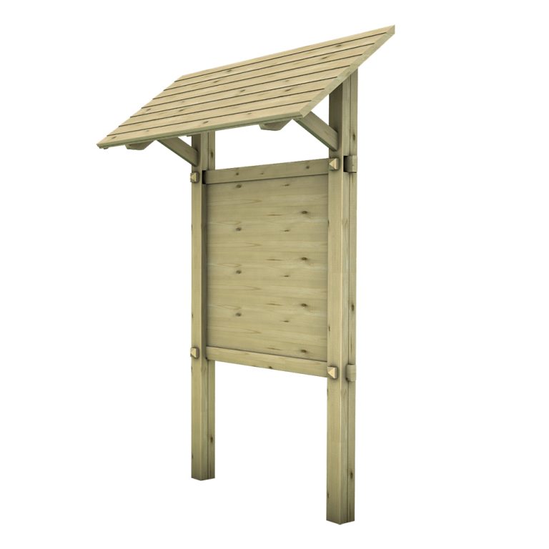 Bacheca Arredo Urbano ALPINA a falda singola 72 x 200 x 260 h cm-0