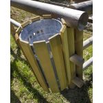 Cestino Arredo Urbano SIMPLY in Legno Trattato 32 x 40 x 120 h cm-83165