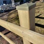 Onlywood Staccionata in Legno Valdostana con Pali Quadri in Pino-84116