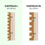 Onlywood Rivestimento in Legno per Esterni Pino Thermowood CASTELLO - Effetto 3d - foto 3