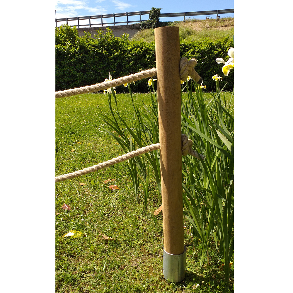 Onlywood Staccionata con corda in Pino-84102