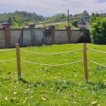 Onlywood Staccionata con corda in Pino-0