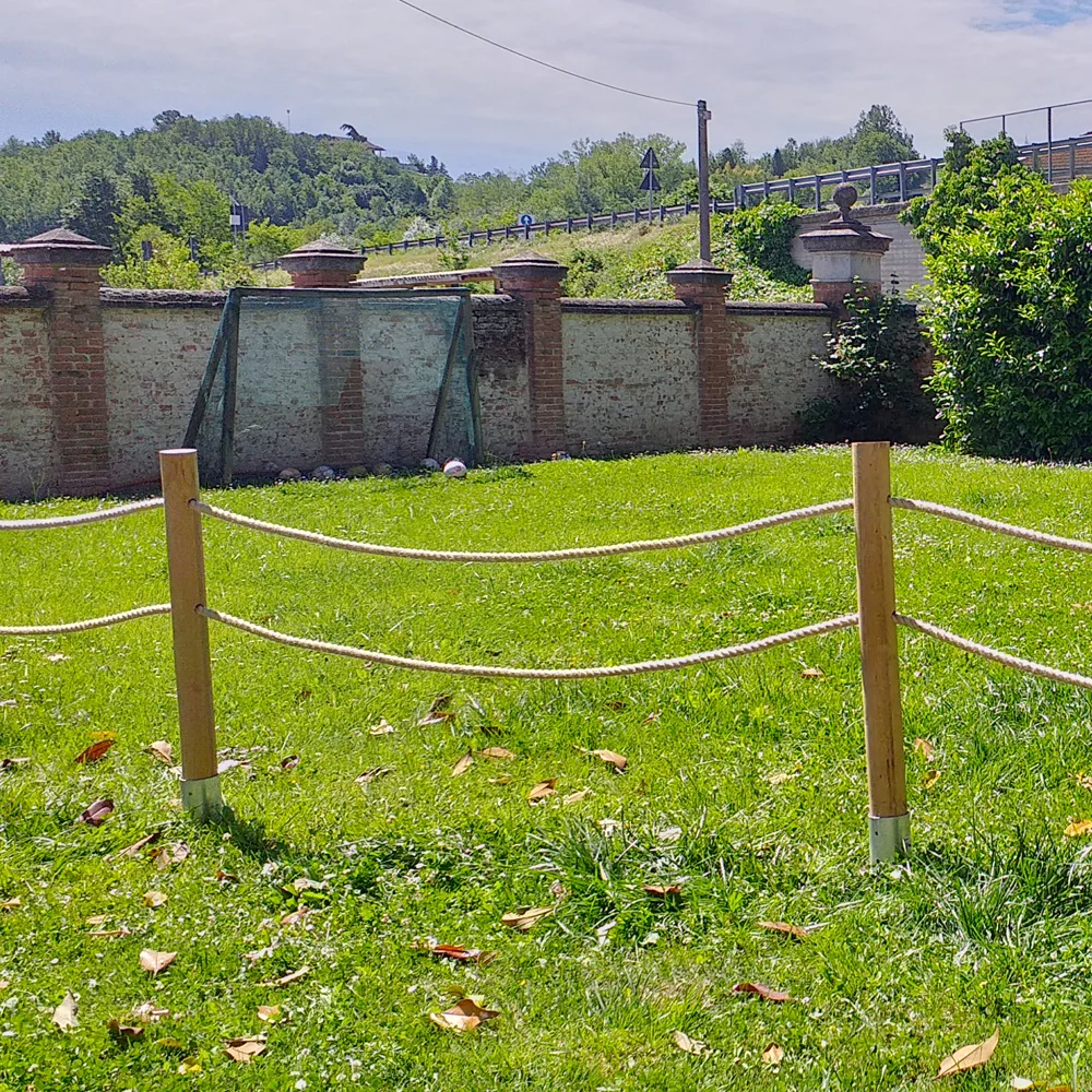 Onlywood Staccionata con corda in Pino-0